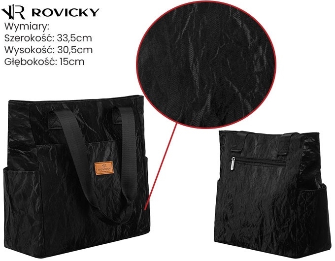 Torebka damska R-TZ-01 Black W01 TD1440 Torebka damska R-TZ-01 Black W01 TD1440