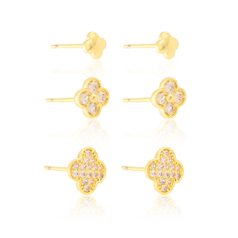 Kolczyki 14k sztyfty 3pary/op EAP46032 Kolczyki 14k sztyfty 3pary/op EAP46032