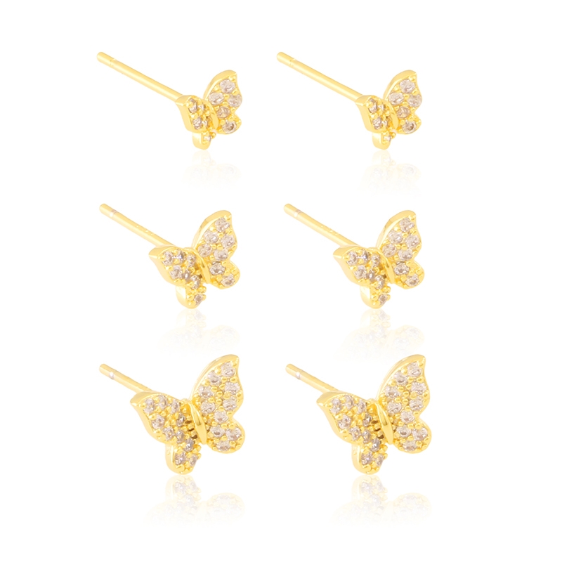 Kolczyki 14k sztyfty 3pary/op EAP46036 Kolczyki 14k sztyfty 3pary/op EAP46036