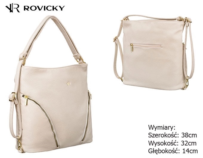 Torba plecak R-KP-18-A19 Beige TD1453 Torba plecak R-KP-18-A19 Beige TD1453