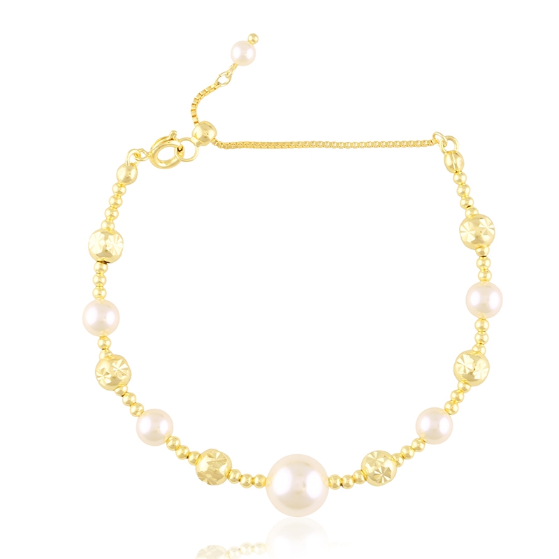 Bransoletka z perełkami 14k  Moonriver BP23590