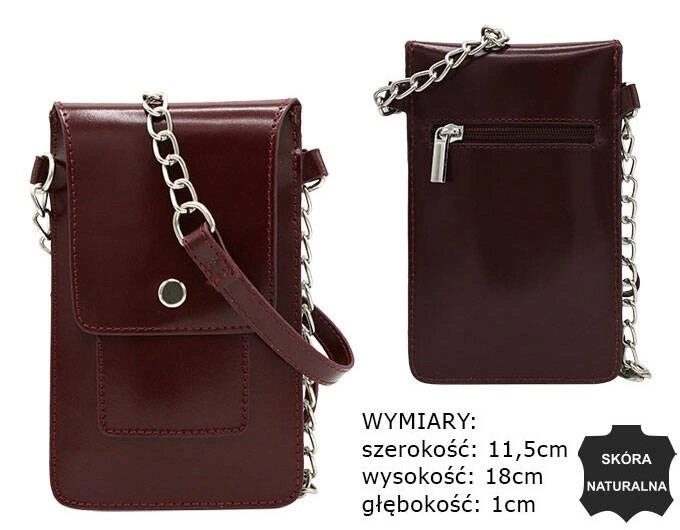 Torba skórzana 1642-SB Cherry TD1454