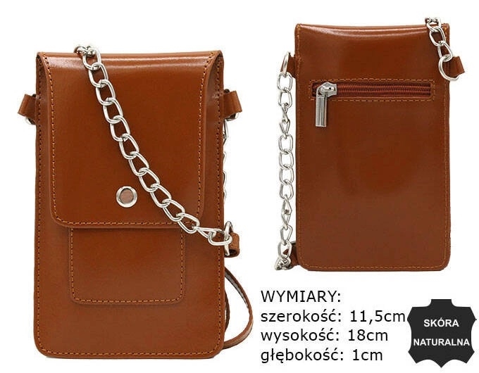 Torba skórzana 1642-SB Camel TD1455