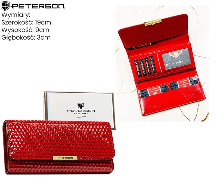 Portfel damski eko PTN 006-CUB Red P2699