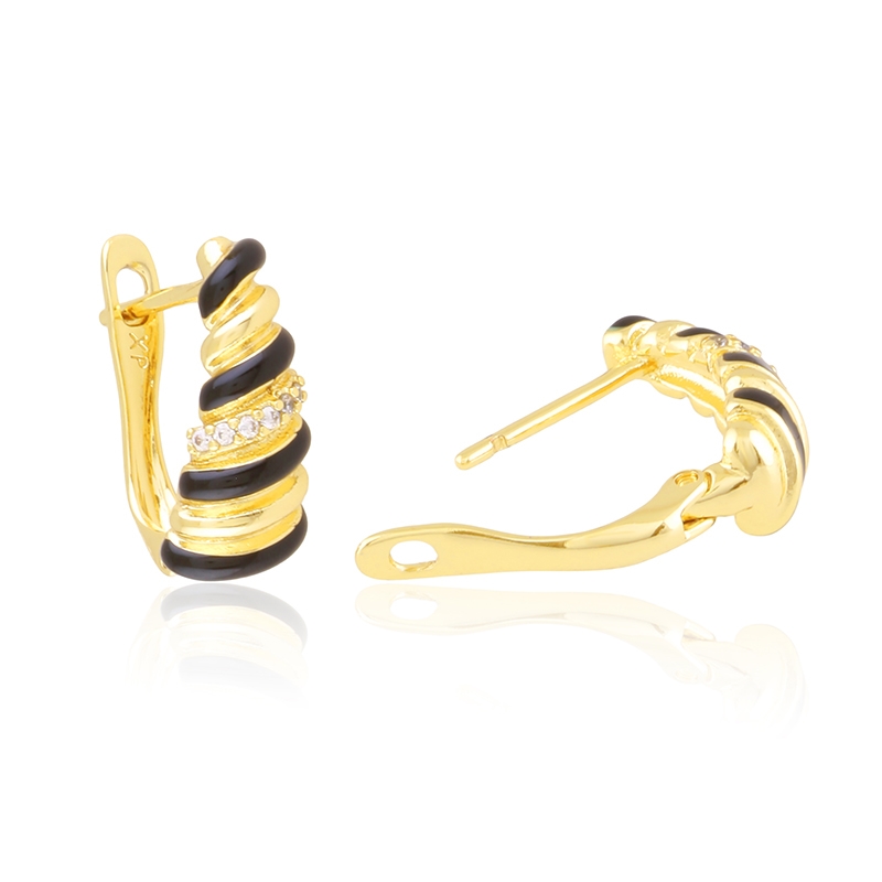 Kolczyki 14k emaliowane Xuping EAP46256