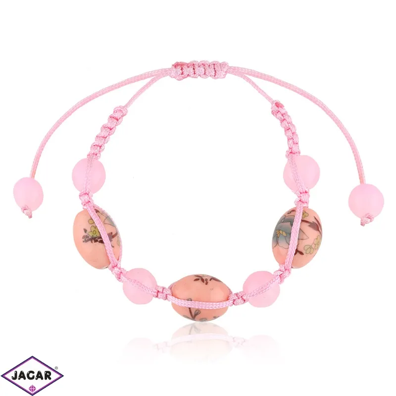 Bransoletka regulowana z koralikami - BRA2203