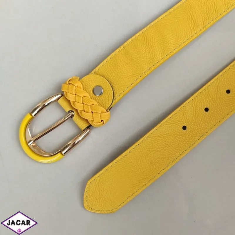 Pasek damski z ekoskóry plecionka 3cm PE62 Pasek damski z ekoskóry plecionka 3cm PE62