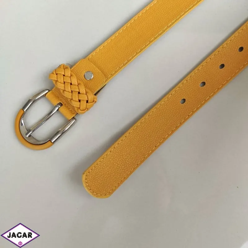 Pasek damski z ekoskóry plecionka 3cm PE65 Pasek damski z ekoskóry plecionka 3cm PE65