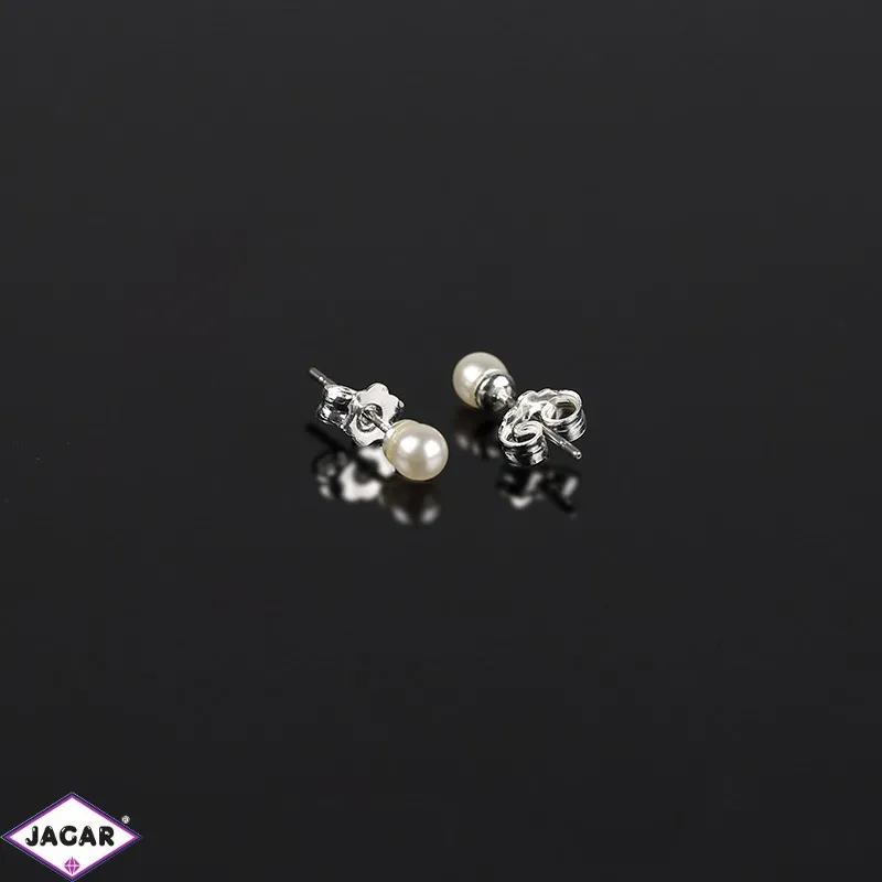 Kolczyki czeskie perła biała 0,4cm 53/148 EA2867 Kolczyki czeskie perła biała 0,4cm 53/148 EA2867