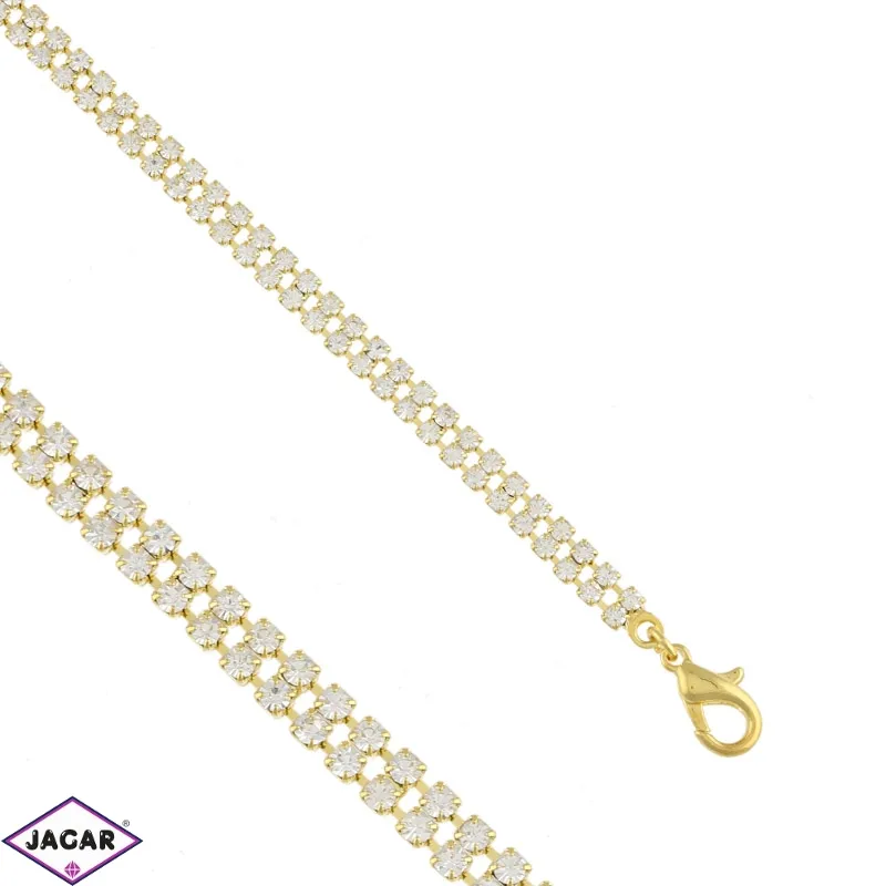 Bransoletka dżetowa dwurzędowa m. 53/89 BRA2428 Bransoletka dżetowa dwurzędowa m. 53/89 BRA2428