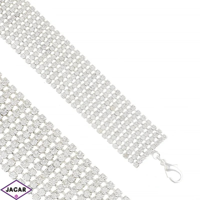 Bransoletka dżetowa dziewięciorzędowa 53/80BRA2439 Bransoletka dżetowa dziewięciorzędowa 53/80BRA2439