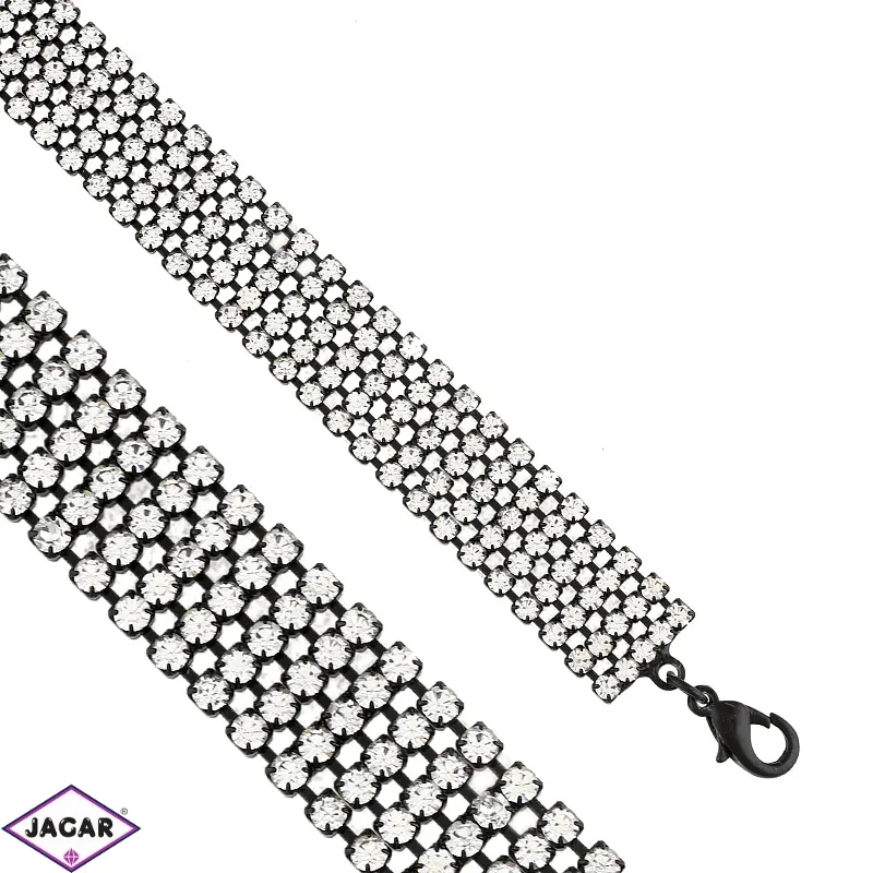 Bransoletka dżetowa pięciorzędowa m.53/76 BRA2441 Bransoletka dżetowa pięciorzędowa m.53/76 BRA2441