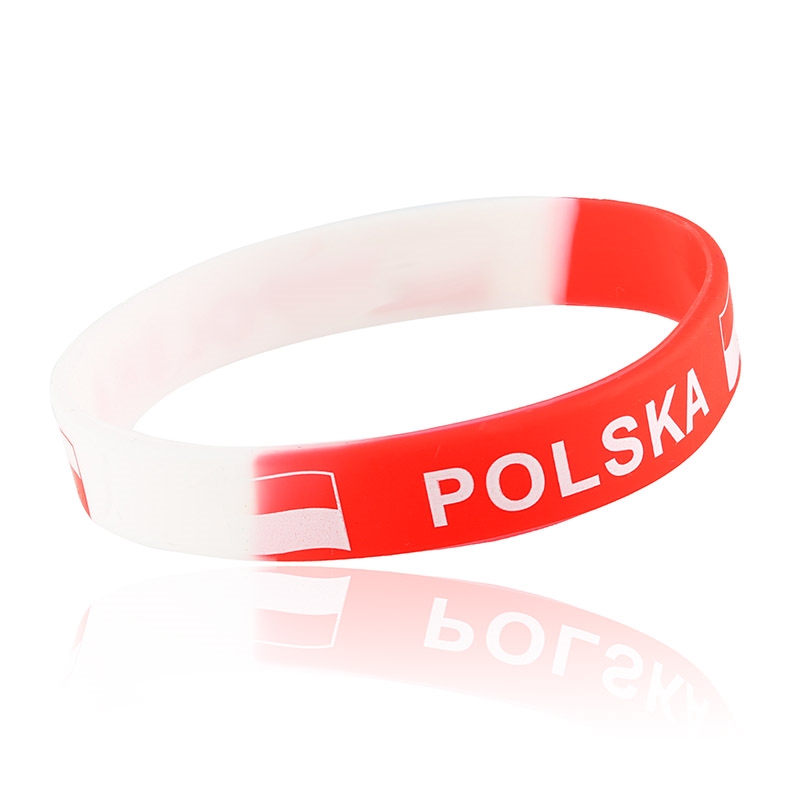 Bransoletka "Polska" dwukolorowa -12szt. - BRA5202 Bransoletka "Polska" dwukolorowa -12szt. - BRA5202