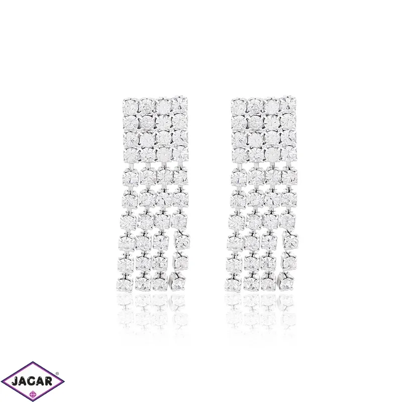 Kolczyki czeskie wiszące dżety 2,5cm 53/116 EA2901 Kolczyki czeskie wiszące dżety 2,5cm 53/116 EA2901