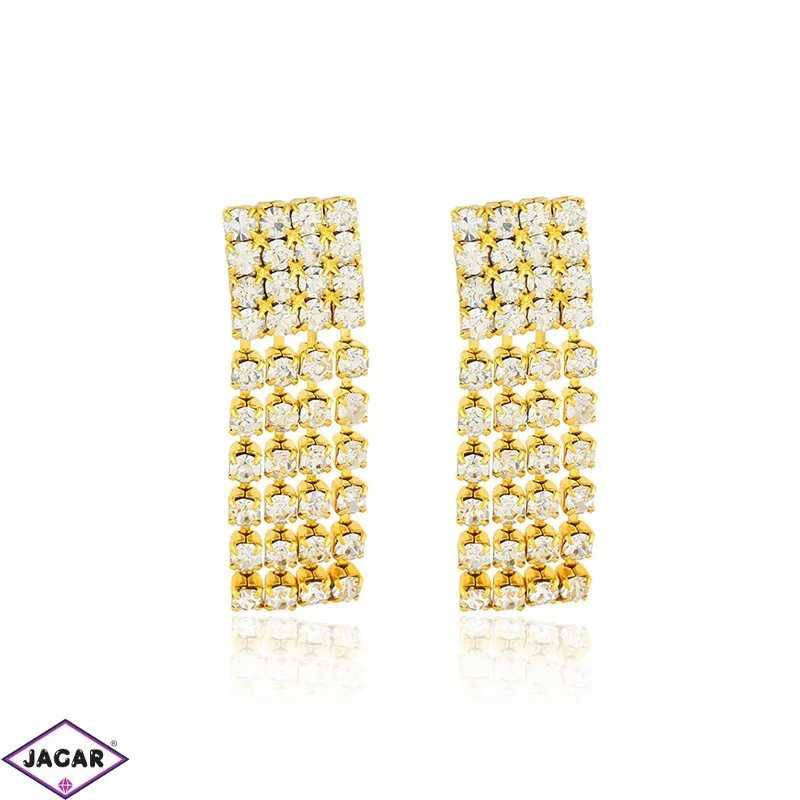 Kolczyki czeskie wiszące dżety 2,5cm 53/116 EA2902 Kolczyki czeskie wiszące dżety 2,5cm 53/116 EA2902