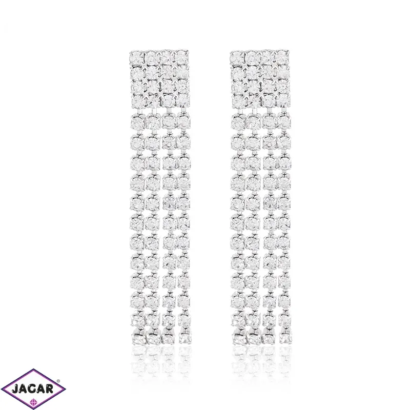 Kolczyki czeskie wiszące dżety 4,5cm 53/117 EA2904 Kolczyki czeskie wiszące dżety 4,5cm 53/117 EA2904