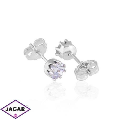 Kolczyki czeskie kryształowy dżet 53/109 EA2981