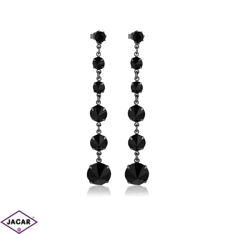 Kolczyki czeskie kryształy black 53/193 EA2988 Kolczyki czeskie kryształy black 53/193 EA2988