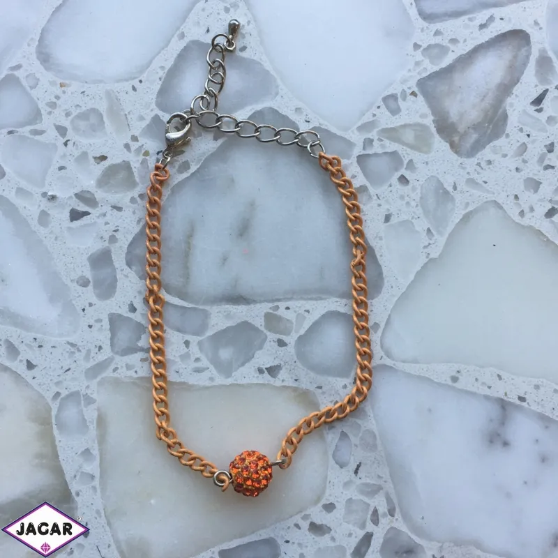 Bransoletka z koralikiem shamballa - BRA2541 Bransoletka z koralikiem shamballa - BRA2541
