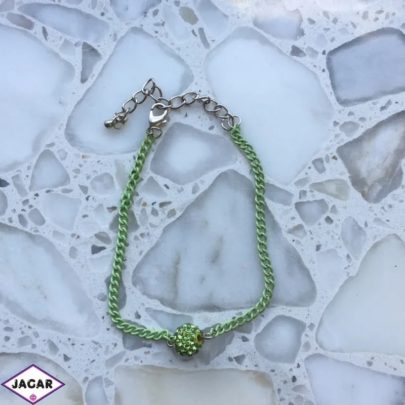 Bransoletka z koralikiem shamballa - BRA2542 Bransoletka z koralikiem shamballa - BRA2542