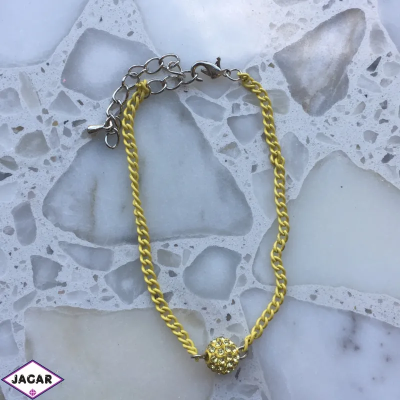 Bransoletka z koralikiem shamballa - BRA2543 Bransoletka z koralikiem shamballa - BRA2543