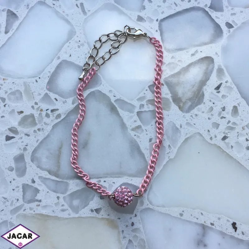 Bransoletka z koralikiem shamballa - BRA2544 Bransoletka z koralikiem shamballa - BRA2544