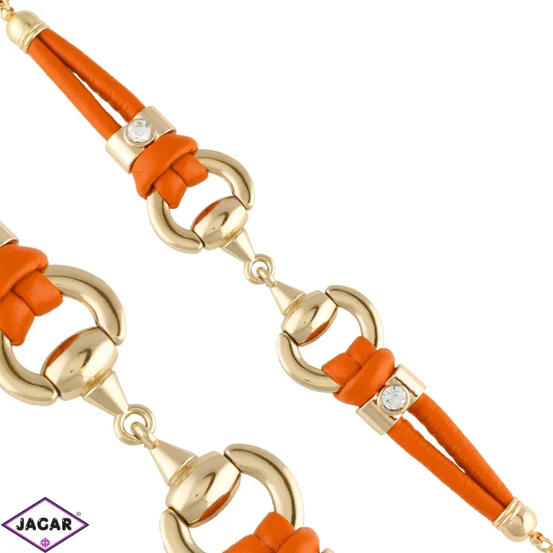 Bransoletka z eko skóry - BRA2571 Bransoletka z eko skóry - BRA2571