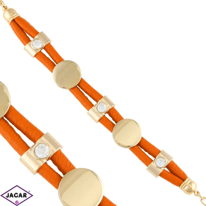 Bransoletka z eko skóry - BRA2572 Bransoletka z eko skóry - BRA2572