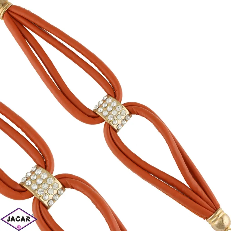 Bransoletka z eko skóry - BRA2573 Bransoletka z eko skóry - BRA2573