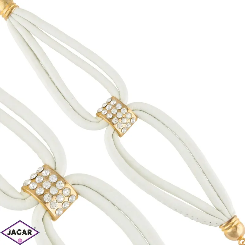 Bransoletka z eko skóry - BRA2575 Bransoletka z eko skóry - BRA2575