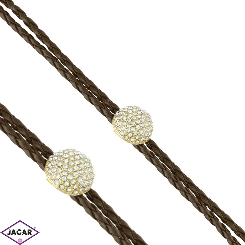 Bransoletka z eko skóry - BRA2585 Bransoletka z eko skóry - BRA2585