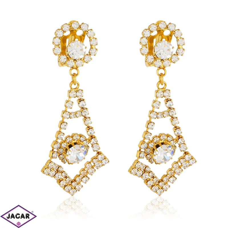 Klipsy wiszące czeskie dżety gold 50/139 EA3031 Klipsy wiszące czeskie dżety gold 50/139 EA3031