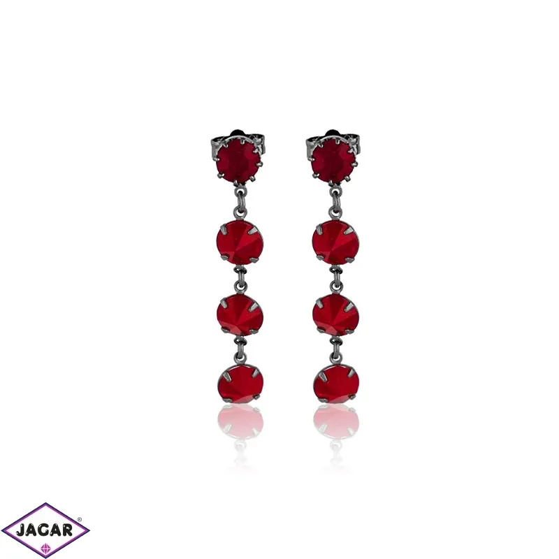 Kolczyki czeskie kryształy bordo 53/275 EA3059 Kolczyki czeskie kryształy bordo 53/275 EA3059