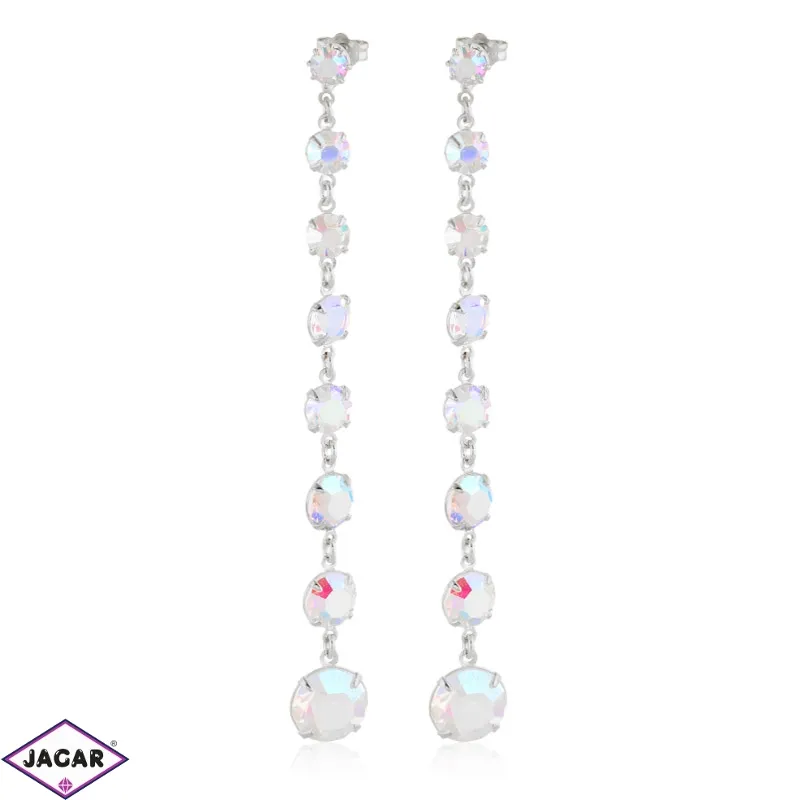 Kolczyki czeskie kryształy opal 9cm 53/280 EA3091 Kolczyki czeskie kryształy opal 9cm 53/280 EA3091