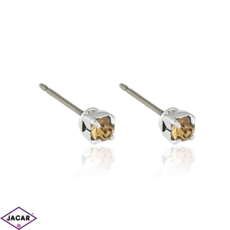 Kolczyki pomarańczowy dżet 0,4cm 48/10 EA3164 Kolczyki pomarańczowy dżet 0,4cm 48/10 EA3164