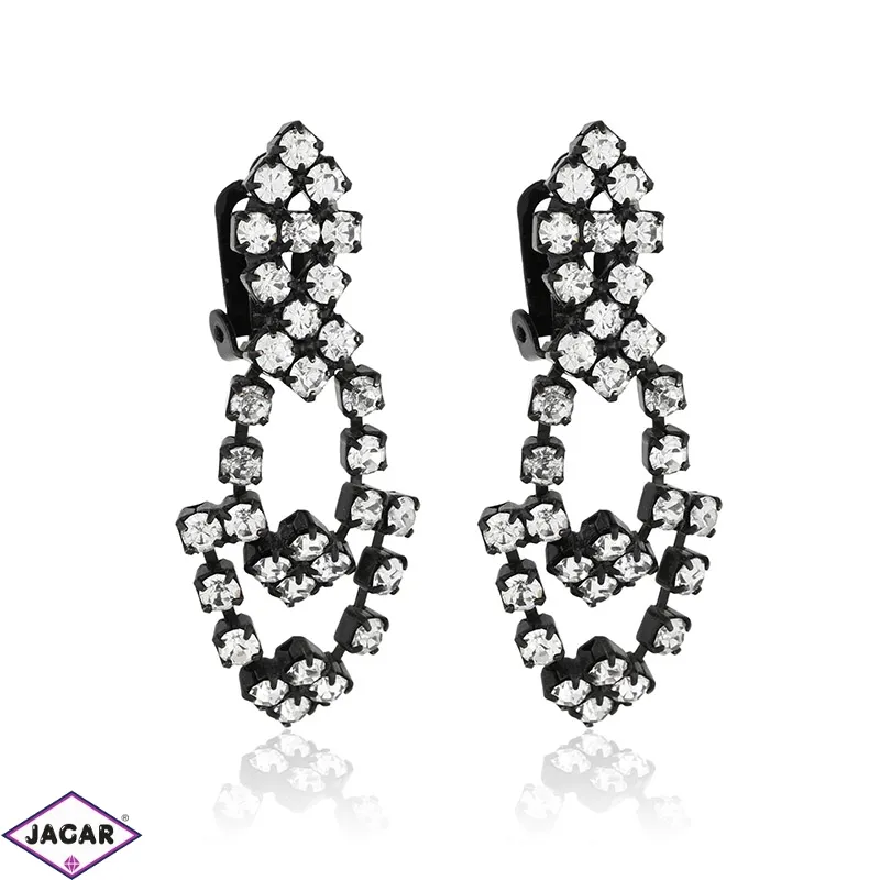 Klipsy czeskie dżety black 50/93 EA3218 Klipsy czeskie dżety black 50/93 EA3218