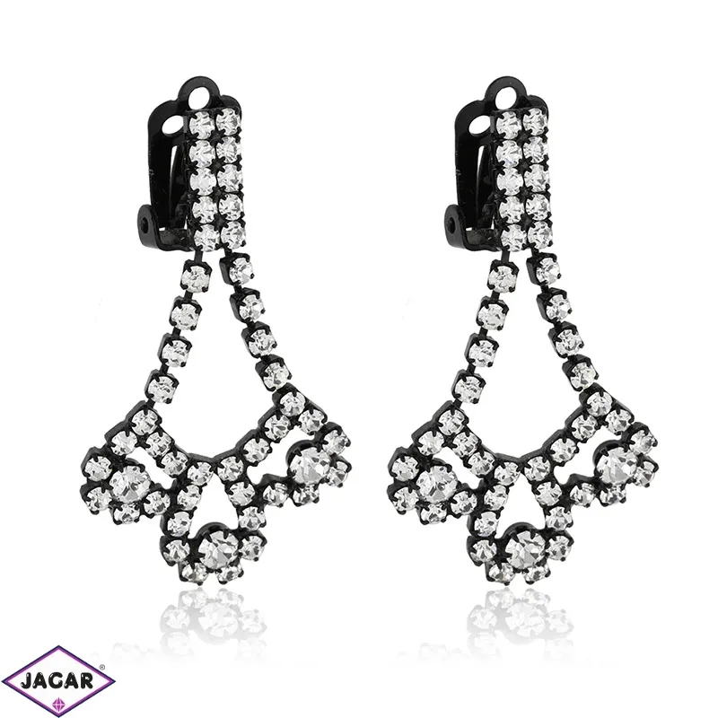 Klipsy czeskie dżety black 50/95 EA3219 Klipsy czeskie dżety black 50/95 EA3219