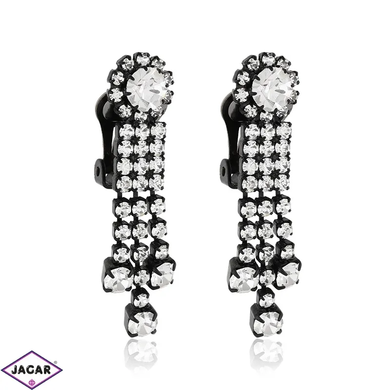 Klipsy czeskie dżety black 50/93 EA3221 Klipsy czeskie dżety black 50/93 EA3221