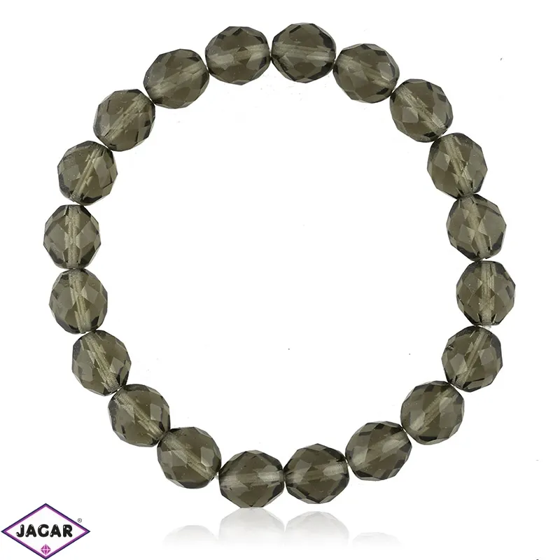 Bransoletka na gumce szlifowane szkło 63/89BRA2696 Bransoletka na gumce szlifowane szkło 63/89BRA2696