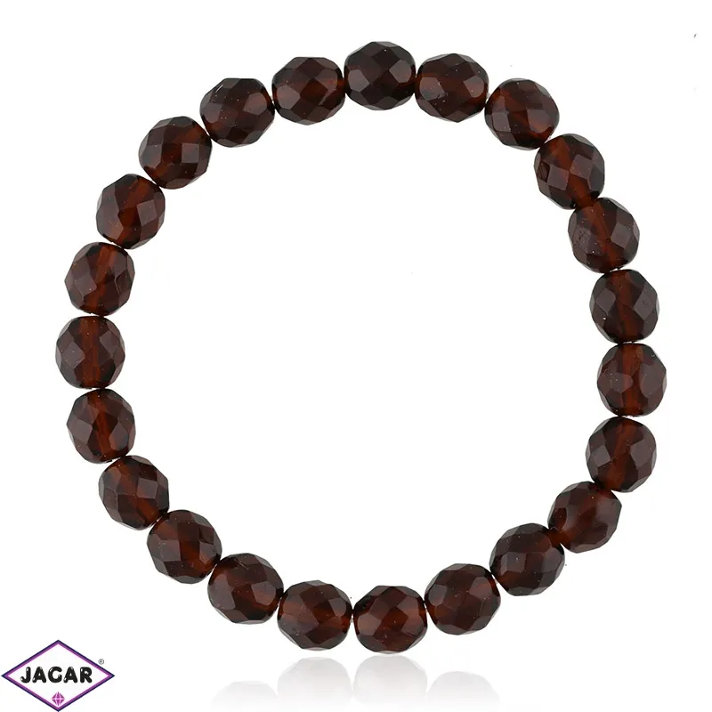 Bransoletka na gumce szlifowane szkło 63/93BRA2705 Bransoletka na gumce szlifowane szkło 63/93BRA2705