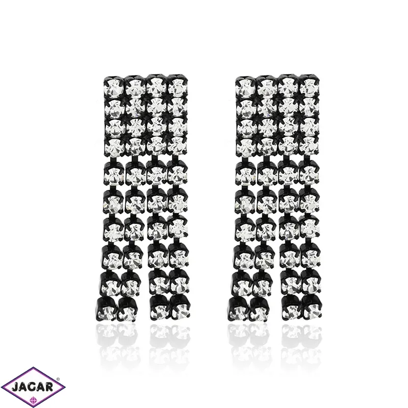 Kolczyki dżety wiszące czarne 4cm d. 53/116 EA3283 Kolczyki dżety wiszące czarne 4cm d. 53/116 EA3283