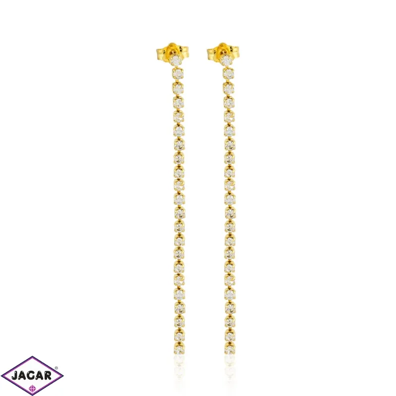 Kolczyki dżety wiszące gold 7,5cm 53/95 - EA3285 Kolczyki dżety wiszące gold 7,5cm 53/95 - EA3285