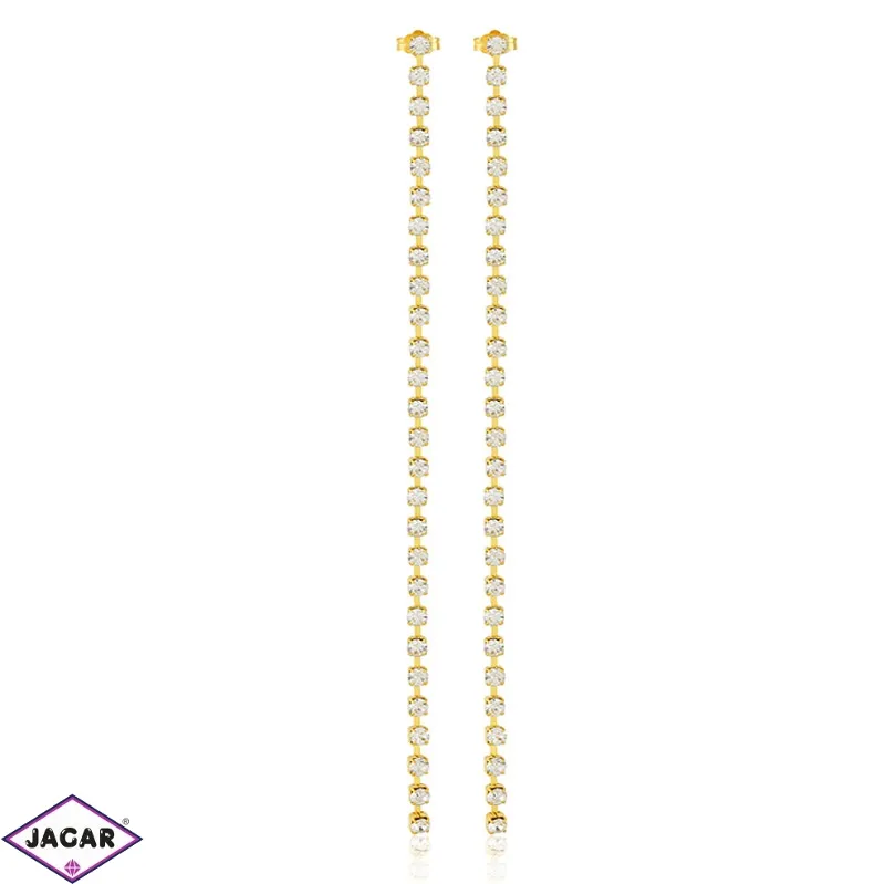 Kolczyki dżety wiszące gold 18cm 53/234 - EA3286 Kolczyki dżety wiszące gold 18cm 53/234 - EA3286