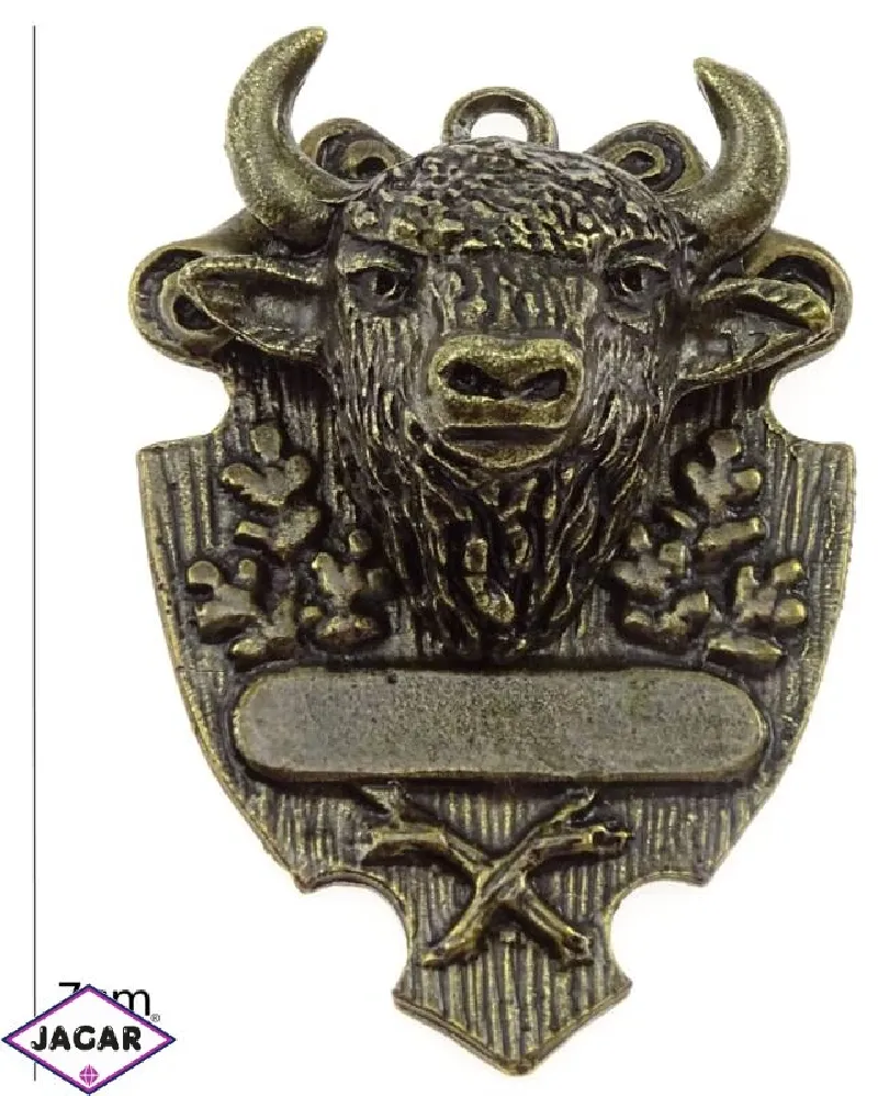 Figurka metalowa - głowa żubra FR89 Figurka metalowa - głowa żubra FR89