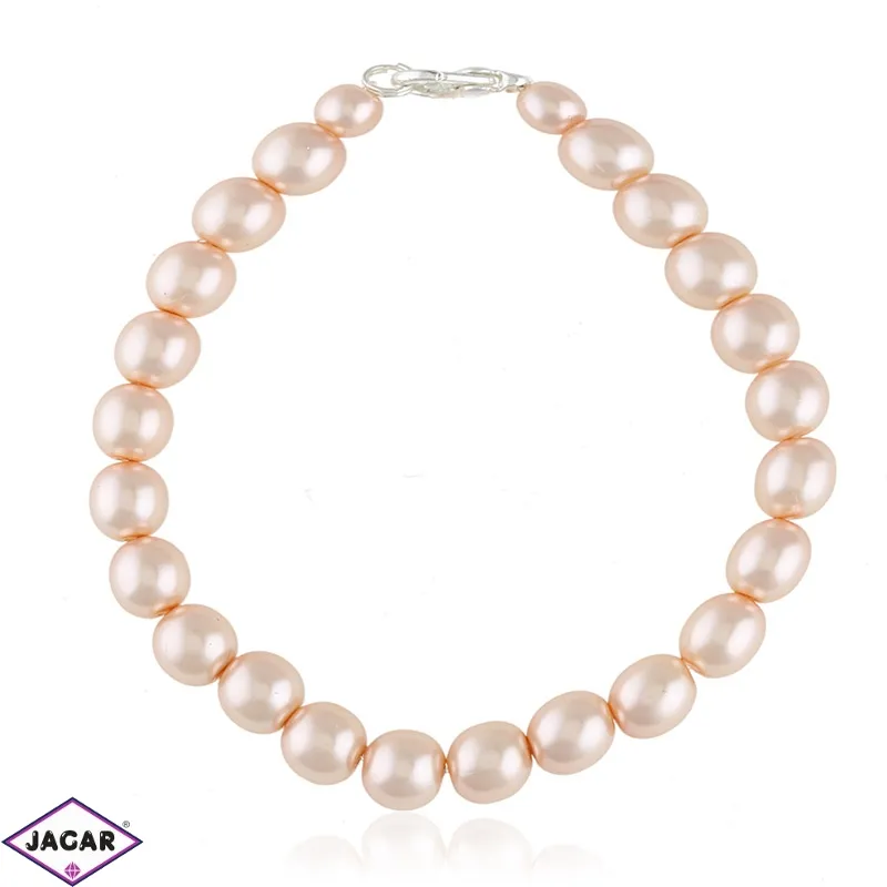 Bransoletka perła różowa 0,8cm 43/59 BRA2795 Bransoletka perła różowa 0,8cm 43/59 BRA2795