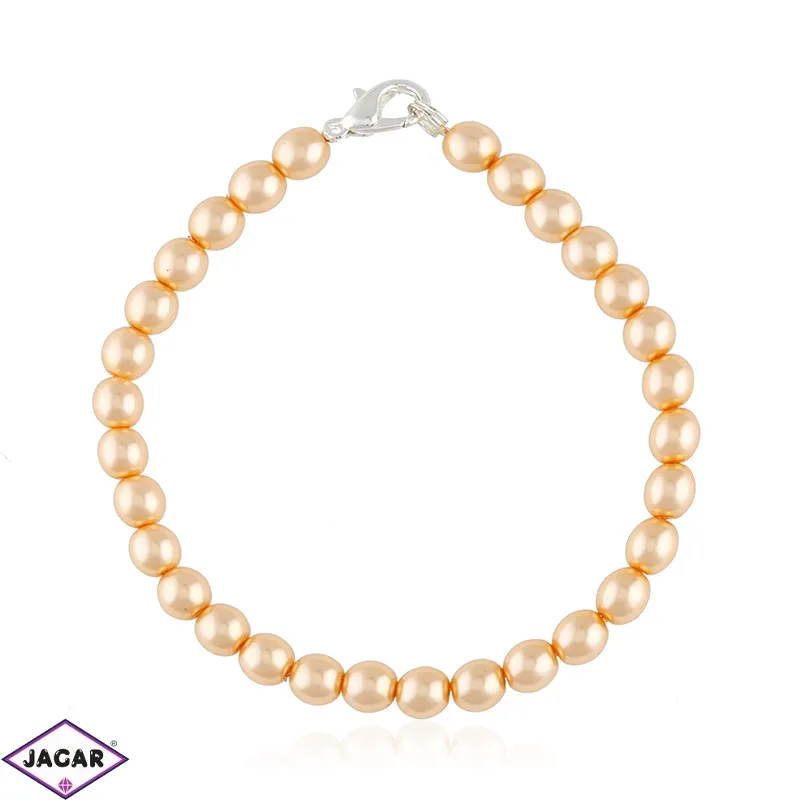 Bransoletka perła łososiowa 0,6cm 43/54BRA2807