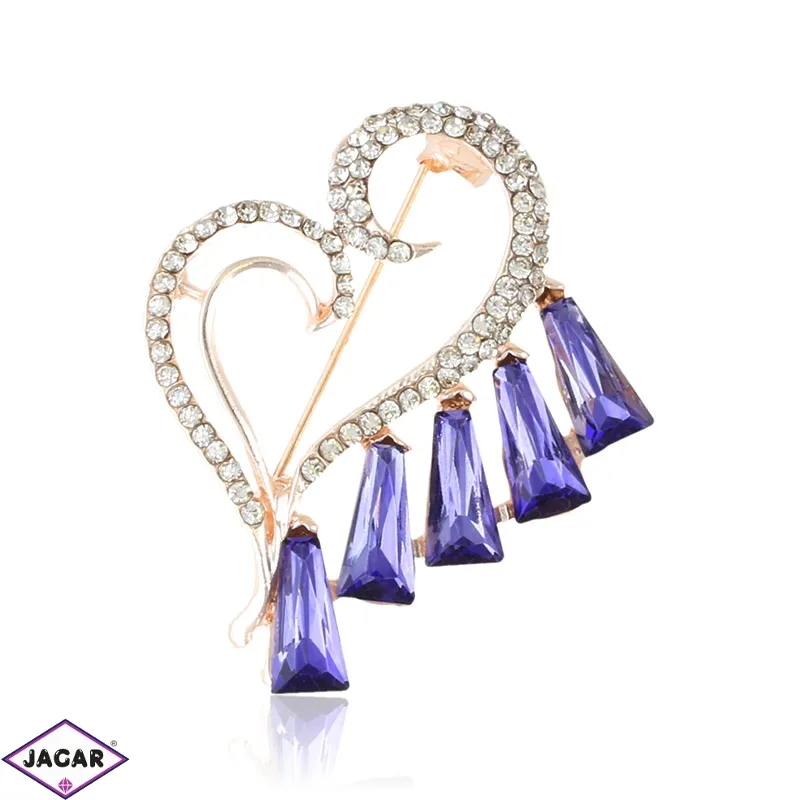 Broszka z kryształkami - 4,5cm BR624 Broszka z kryształkami - 4,5cm BR624