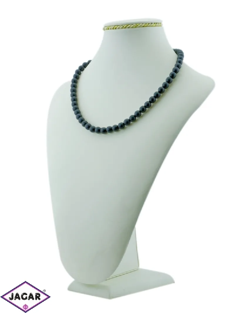 Naszyjnik perła czarna mat -45cm- PER71 - 43/55 Naszyjnik perła czarna mat -45cm- PER71 - 43/55