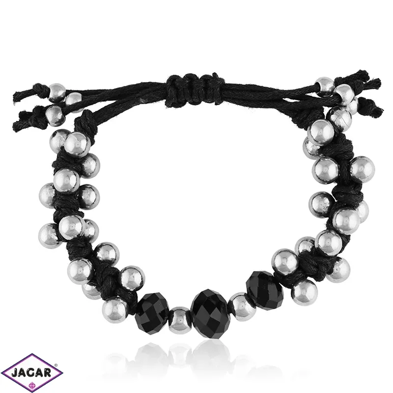 Bransoletka z rzemyków z kulkami BRA2892 Bransoletka z rzemyków z kulkami BRA2892