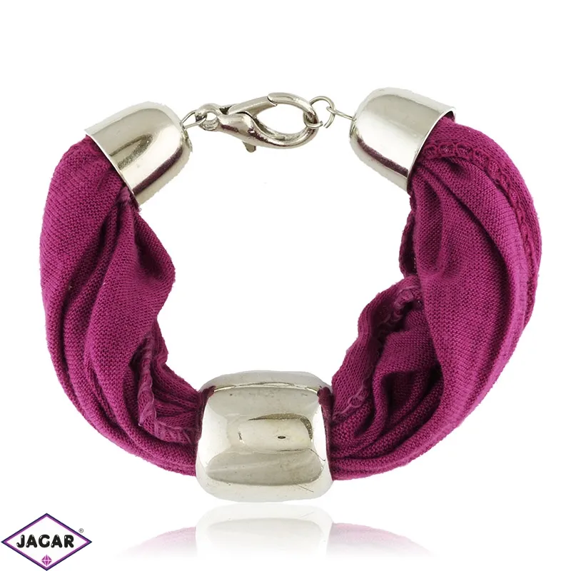 Bransoletka tekstylna purpurowa BRA2900